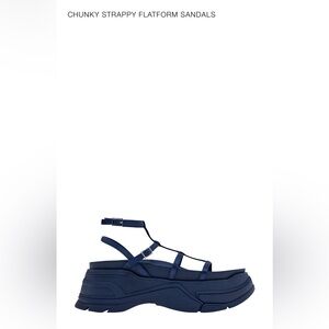 Zara platform sandals NEW VEWER WORN